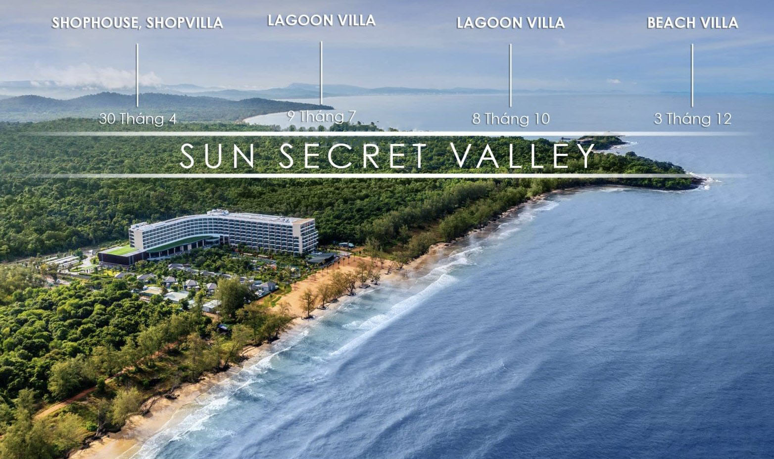 Lộ trình sản phẩm Sun Secret Valley Phú Quốc