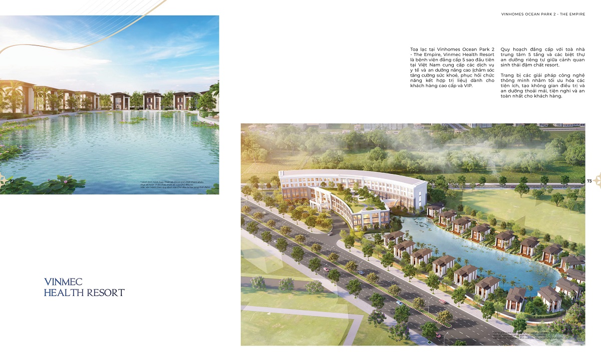 Vinhomes Ocean Park 2 – The Empire Văn Giang Hưng Yên đã dành một quỹ đất lớn để xây dựng bệnh viện trong nội khu