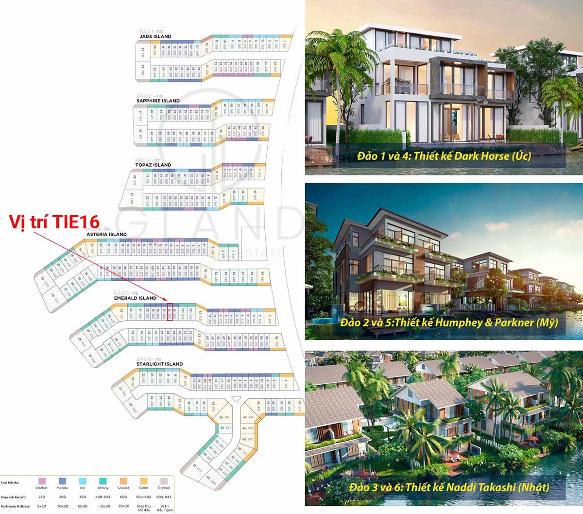 Bản đồ biệt thự đảo Ecopark - Vị trí TIE16 Song Lập 300m2