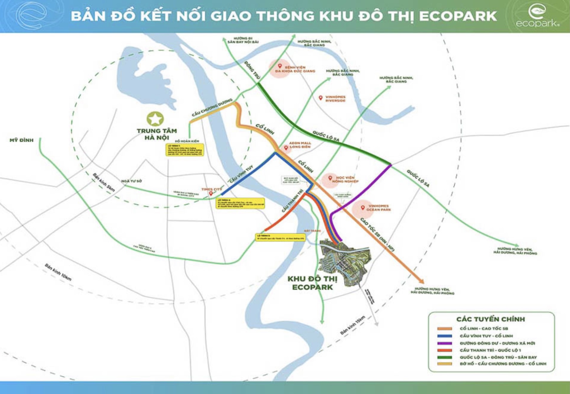 Vị trí Ecopark Hưng Yên