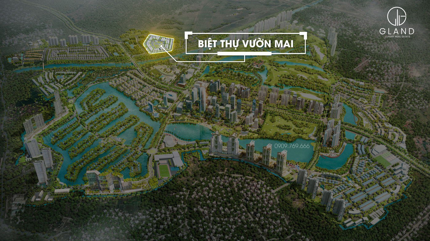 Vị trí biệt thự Vườn Mai Ecopark