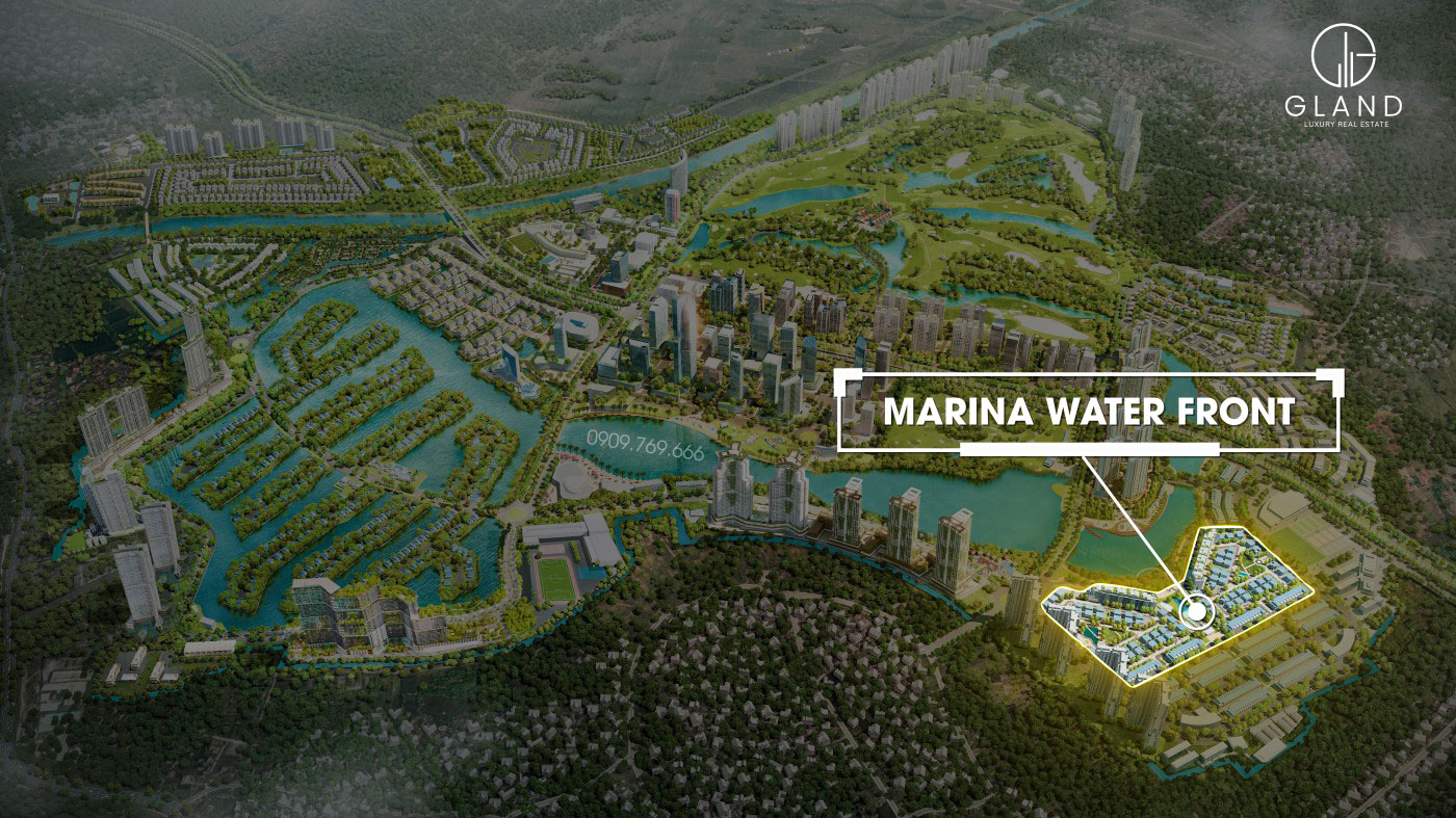 Vị trí biệt thự & nhà phố Marina Waterfront Ecopark