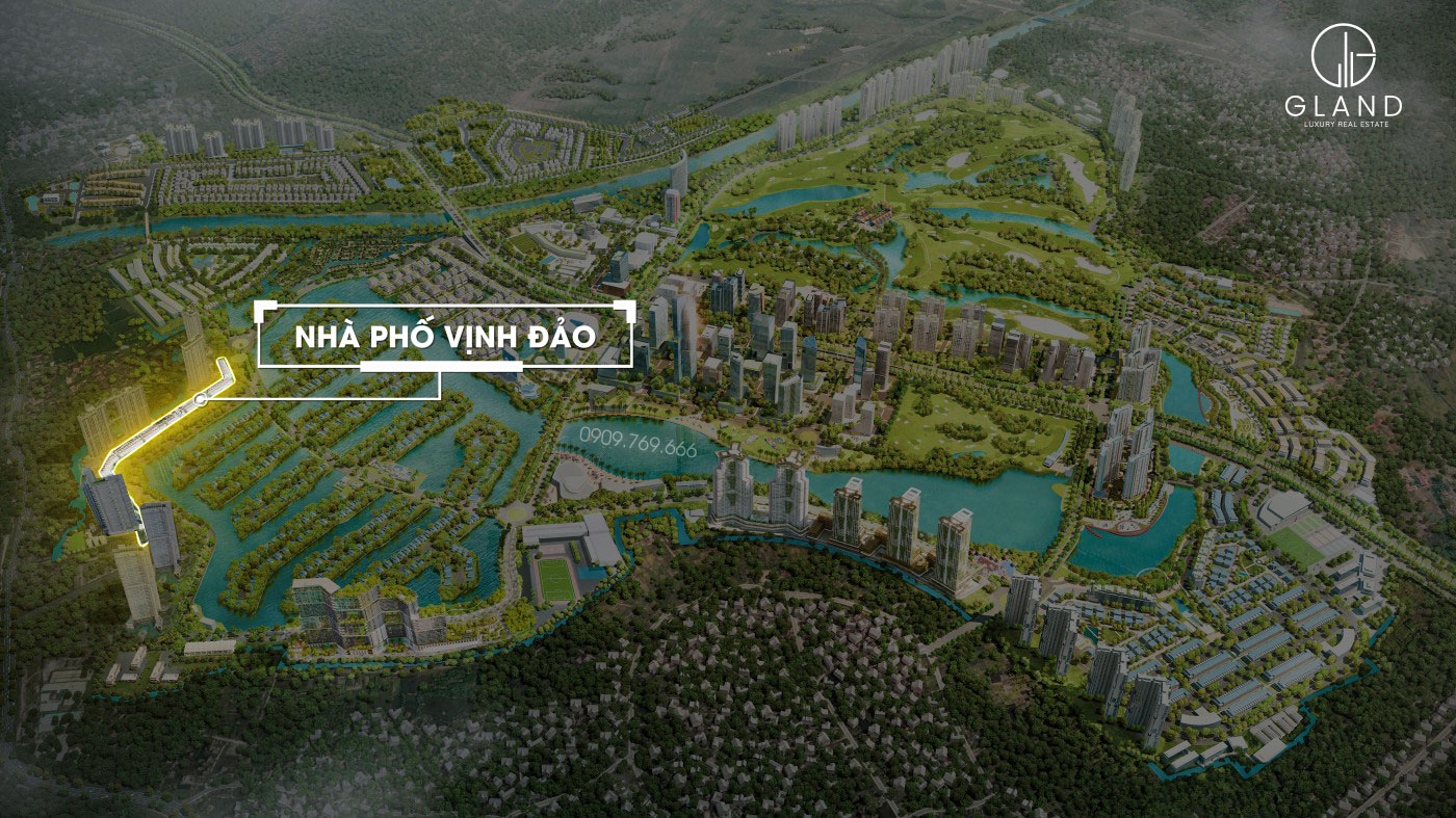 Vị trí nhà phố vườn Vịnh Đảo Ecopark