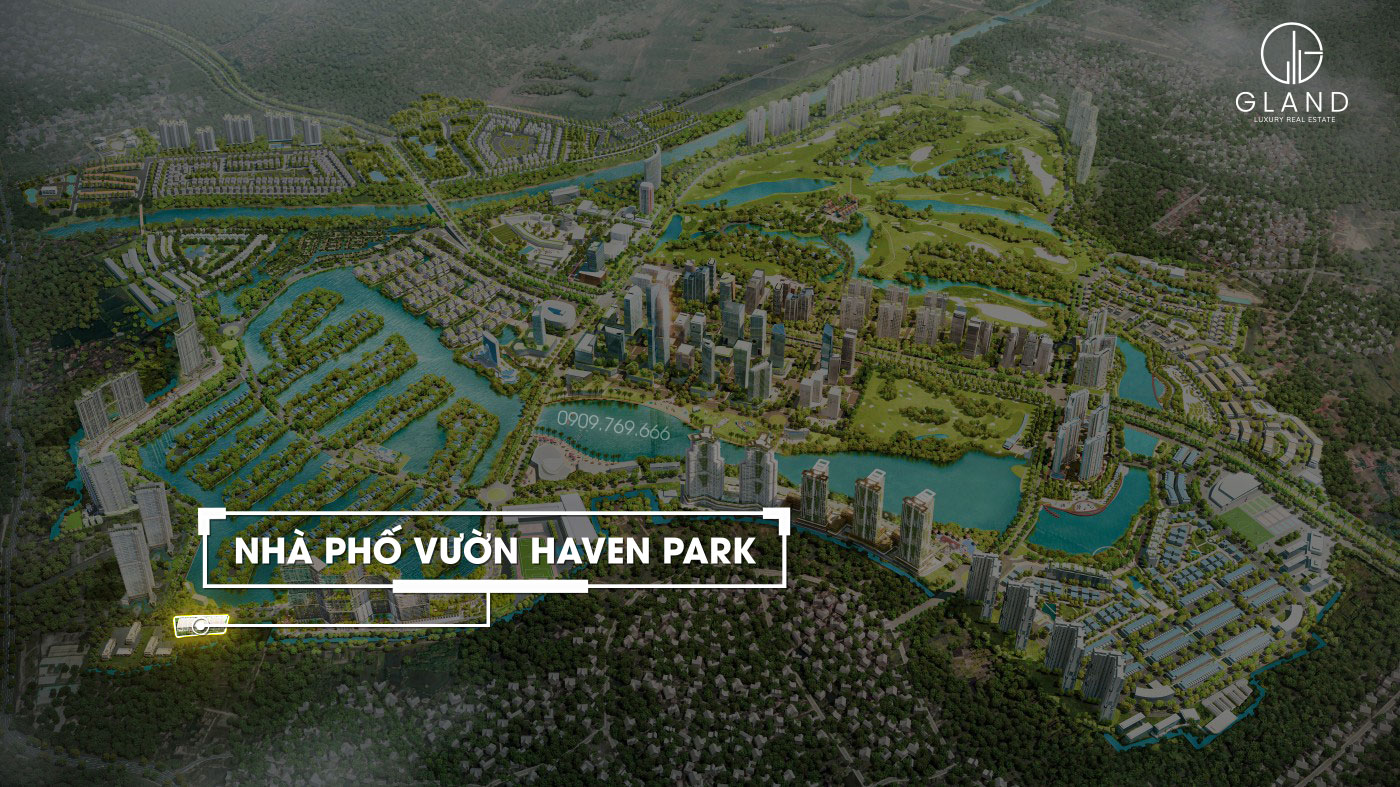 Vị trí nhà phố vườn Haven Park Ecopark