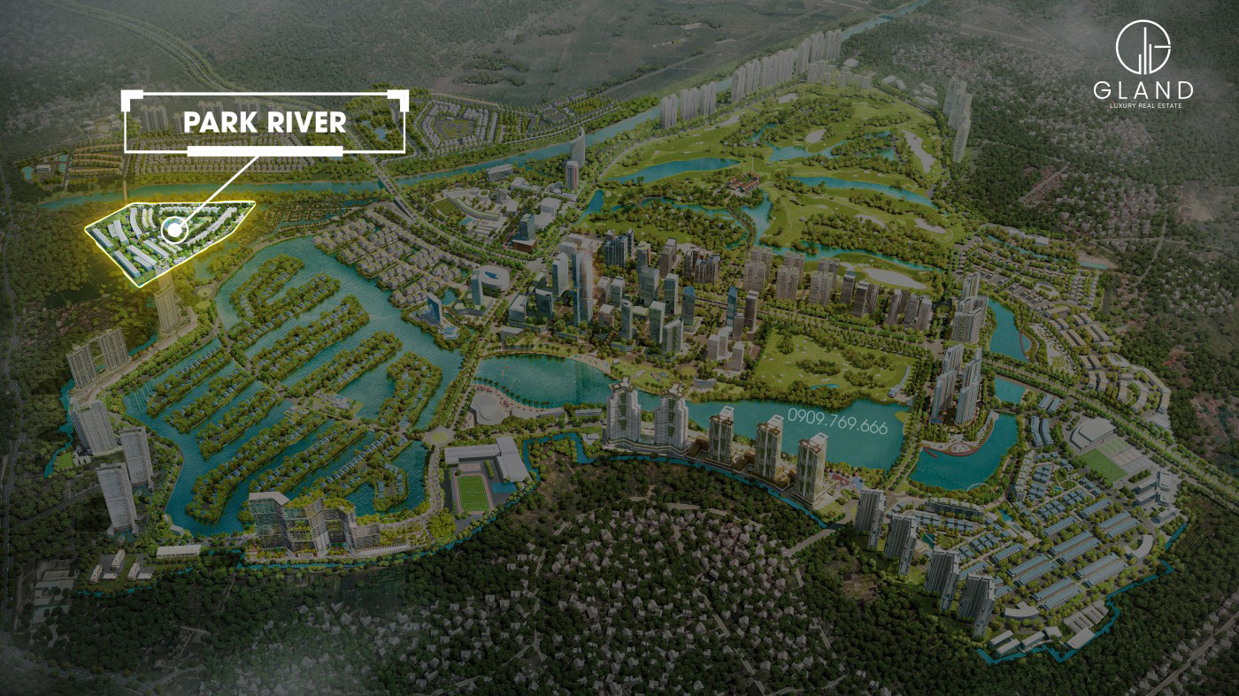 Vị trí biệt thự Park River Ecopark