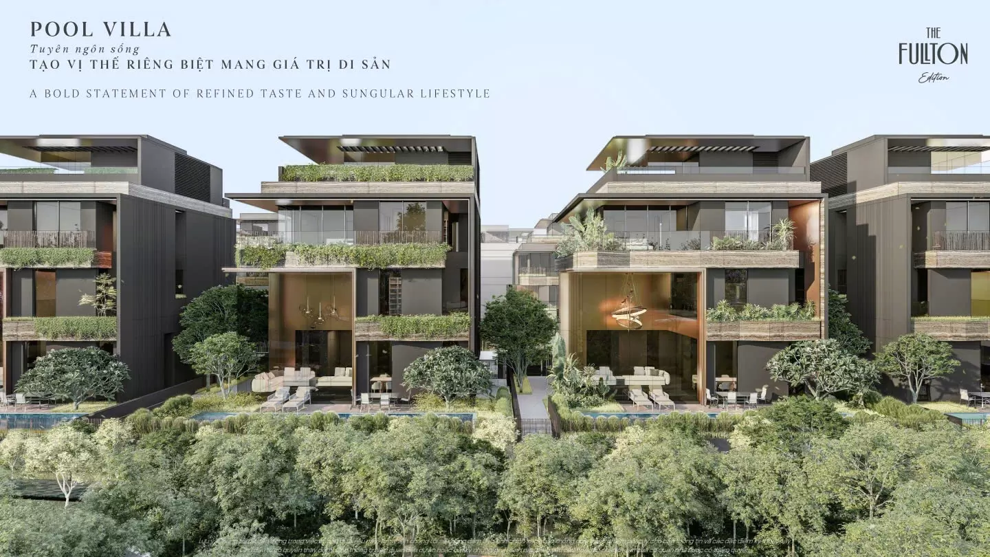 Phối cảnh Pool Villa The Fullton