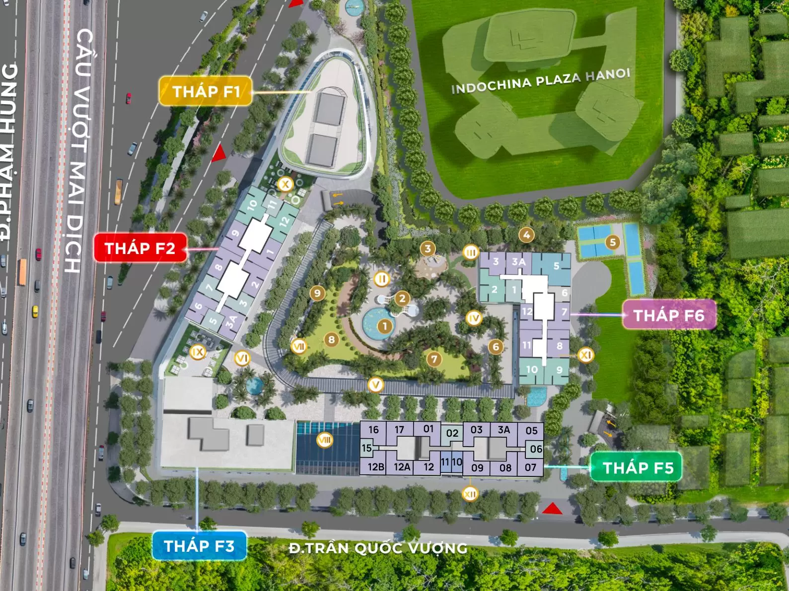 Tổng mặt bằng Sun Feliza Suites