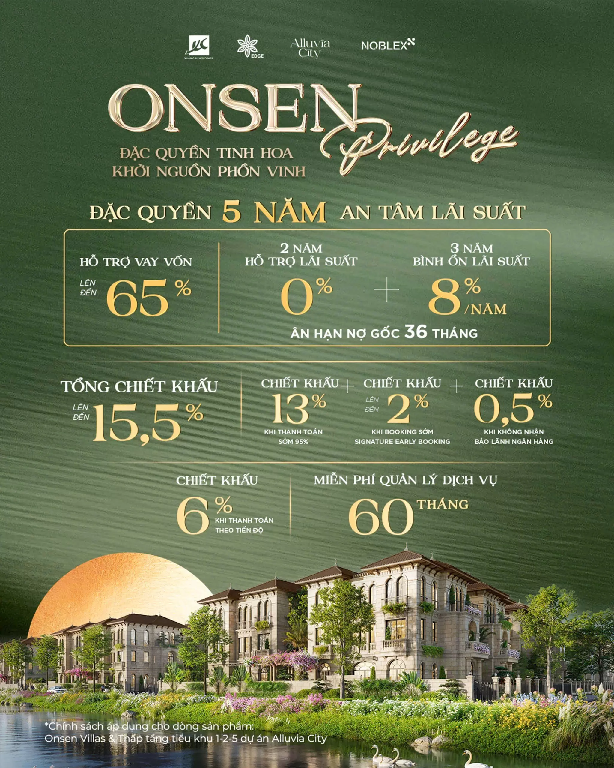 Chính sách bán hàng Onsen Villas